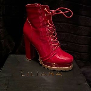 Monclair -Wine/deep Red mid boot